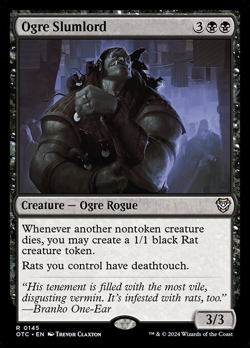 naokuroshop MTG [OTC][0145][黒][R][EN][オーガの貧王/Ogre Slumlord] NM