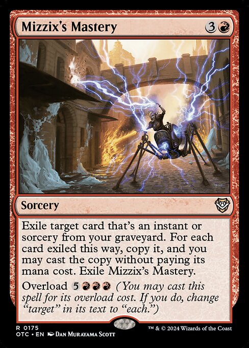 naokuroshop MTG [OTC][0175][赤][R][EN][ミジックスの熟達/Mizzix's Mastery] NM