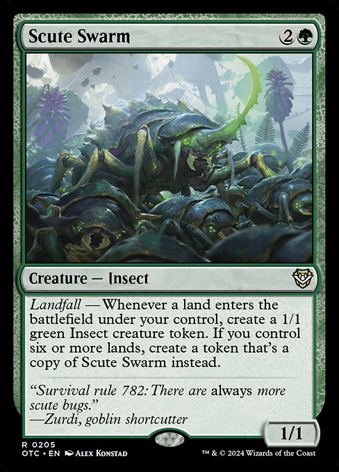 naokuroshop MTG [OTC][0205][緑][R][EN][硬鎧の大群/Scute Swarm] NM