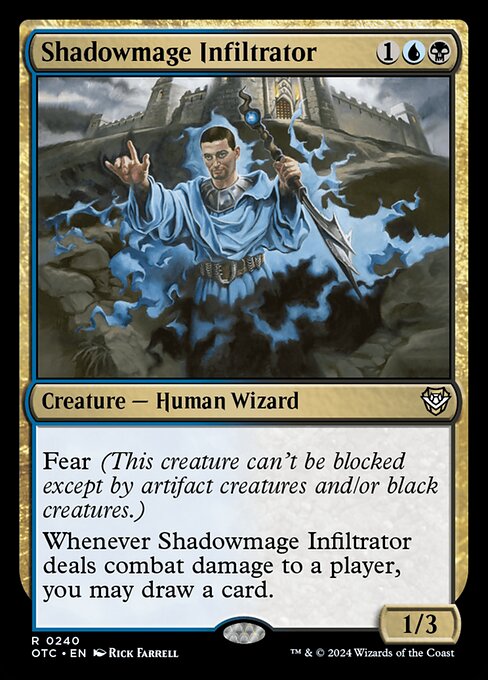 naokuroshop MTG [OTC][0240][多][R][EN][影魔道士の浸透者/Shadowmage Infiltrator] NM