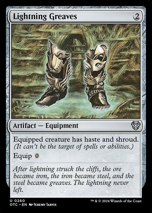 naokuroshop MTG [OTC][0260][茶][U][EN][稲妻のすね当て/Lightning Greaves] NM