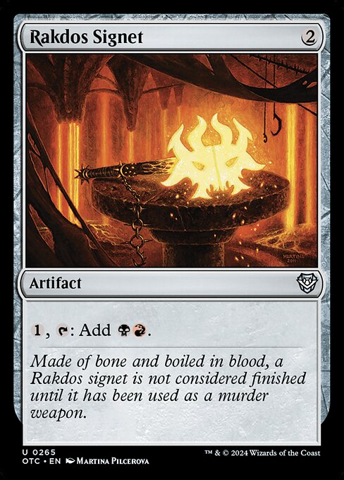 naokuroshop MTG [OTC][0265][茶][U][EN][ラクドスの印鑑/Rakdos Signet] NM