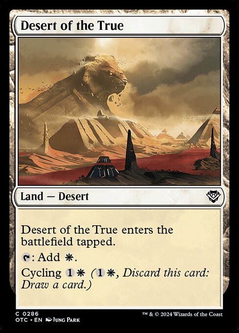 naokuroshop MTG [OTC][0286][土地][C][EN][信義の砂漠/Desert of the True] NM