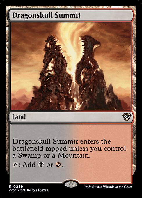 naokuroshop MTG [OTC][0289][土地][R][EN][竜髑髏の山頂/Dragonskull Summit] NM