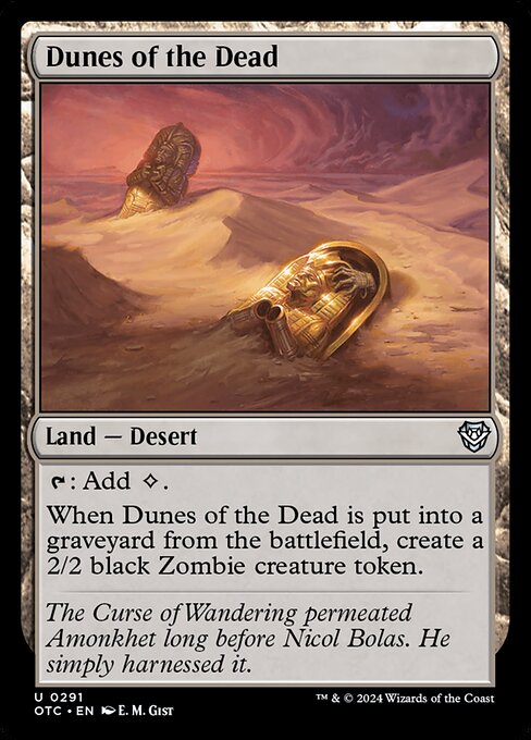 naokuroshop MTG [OTC][0291][土地][U][EN][死者の砂丘/Dunes of the Dead] NM