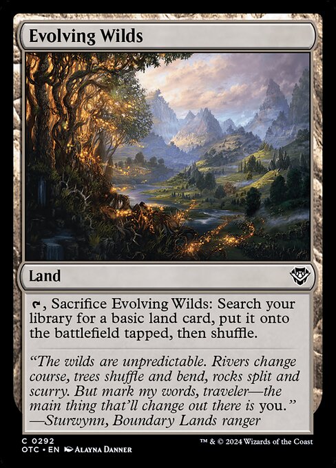 naokuroshop MTG [OTC][0292][土地][C][EN][進化する未開地/Evolving Wilds] NM