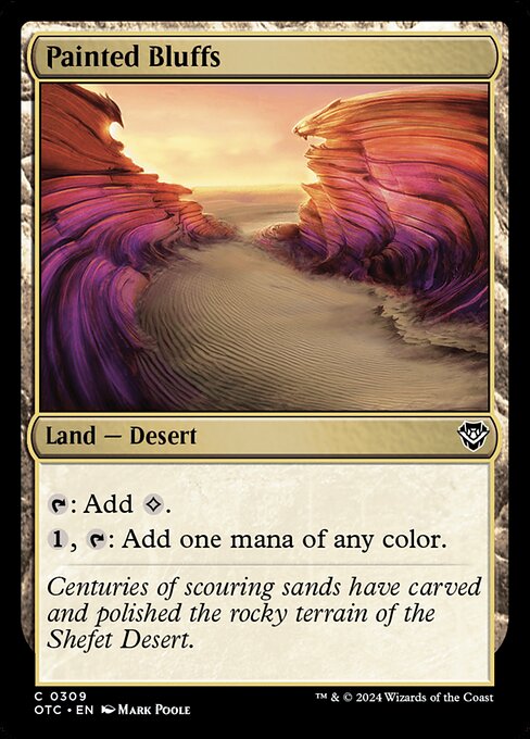 naokuroshop MTG [OTC][0309][土地][C][EN][色彩の断崖/Painted Bluffs] NM