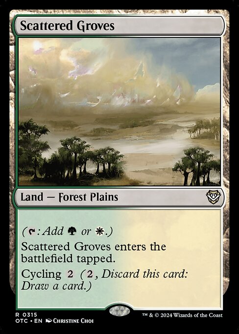 naokuroshop MTG [OTC][0315][土地][R][EN][まばらな木立ち/Scattered Groves] NM