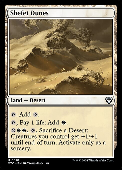 naokuroshop MTG [OTC][0318][土地][U][EN][シェフェトの砂丘/Shefet Dunes] NM