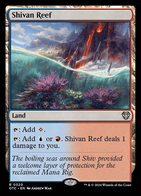 naokuroshop MTG [OTC][0320][土地][R][EN][シヴの浅瀬/Shivan Reef] NM