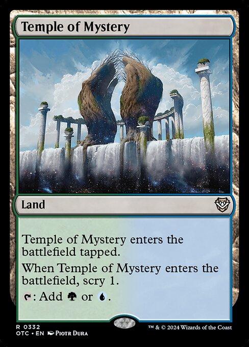 naokuroshop MTG [OTC][0332][土地][R][EN][神秘の神殿/Temple of Mystery] NM