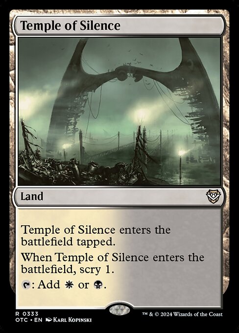 naokuroshop MTG [OTC][0333][土地][R][EN][静寂の神殿/Temple of Silence] NM