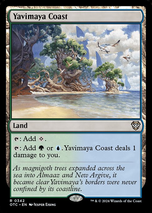 naokuroshop MTG [OTC][0342][土地][R][EN][ヤヴィマヤの沿岸/Yavimaya Coast] NM