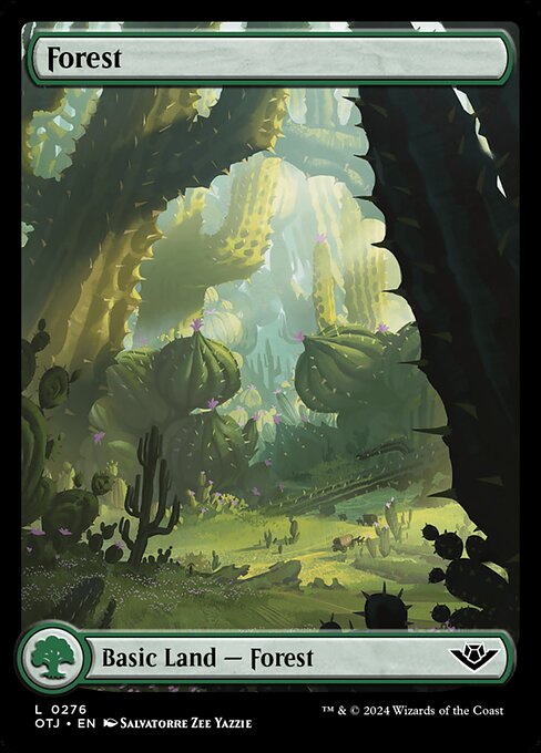 naokuroshop MTG [OTJ][0276][土地][C][EN][森/Forest] NM