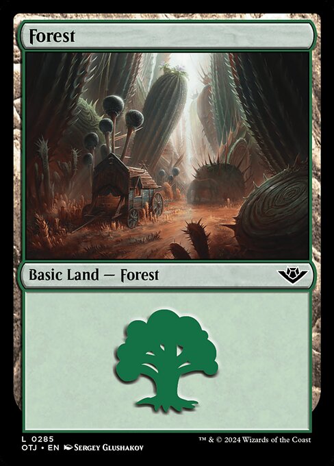 naokuroshop MTG [OTJ][0285][土地][C][EN][森/Forest] NM