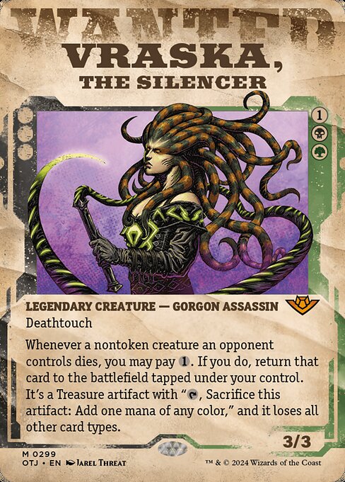 naokuroshop MTG [OTJ][0299][多][M][EN][静める者、ヴラスカ/Vraska, the Silencer] NM