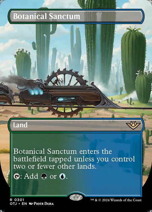 naokuroshop MTG [OTJ][0301][土地][R][EN][植物の聖域/Botanical Sanctum] NM