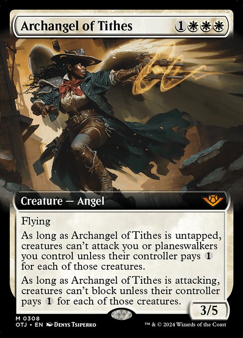 naokuroshop MTG [OTJ][0308][白][M][EN][徴税の大天使/Archangel of Tithes] NM