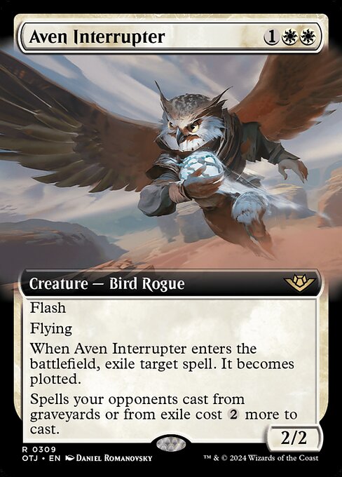 naokuroshop MTG [OTJ][0309][白][R][EN][エイヴンの阻む者/Aven Interrupter]（foil） NM