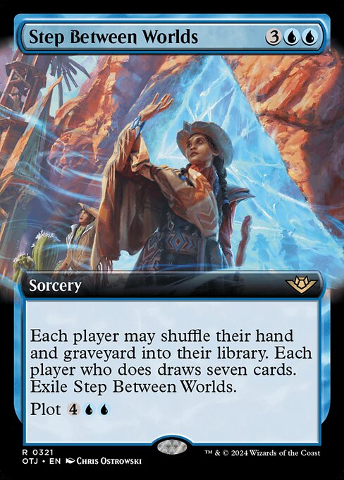 naokuroshop MTG [OTJ][0321][青][R][EN][世界を跨ぐ一歩/Step Between Worlds]（foil） NM