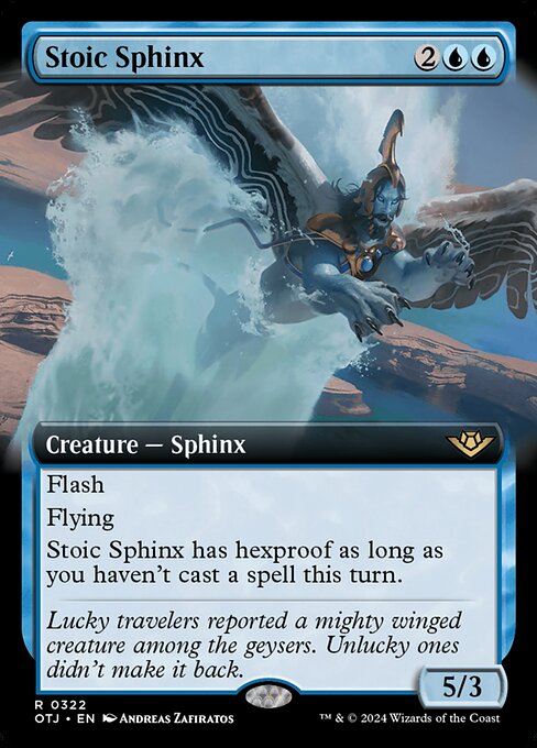 naokuroshop MTG [OTJ][0322][青][R][EN][冷静なスフィンクス/Stoic Sphinx] NM