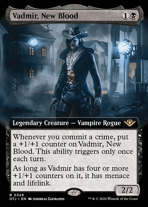 naokuroshop MTG [OTJ][0329][黒][R][EN][新たな血族、ヴァドミル/Vadmir, New Blood]（foil） NM