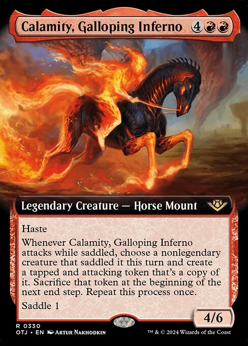 naokuroshop MTG [OTJ][0330][赤][R][EN][早駆ける業火、カラミティ/Calamity, Galloping Inferno] NM