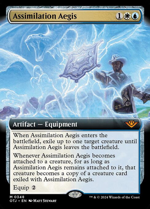 naokuroshop MTG [OTJ][0348][多][M][EN][同化の神盾/Assimilation Aegis]（foil） NM