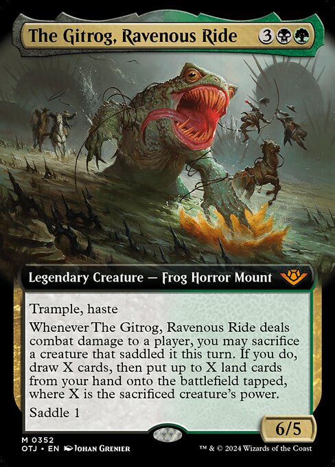 naokuroshop MTG [OTJ][0352][多][M][EN][貪欲な乗りもの、ギトラグ/The Gitrog, Ravenous Ride] NM