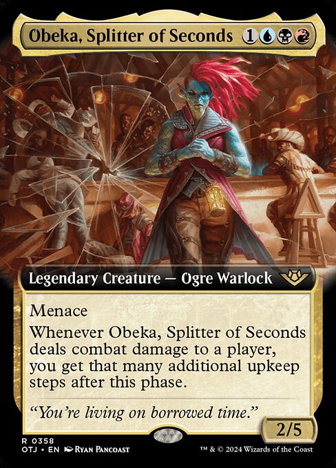 naokuroshop MTG [OTJ][0358][多][R][EN][秒刻みのオベカ/Obeka, Splitter of Seconds]（foil） NM