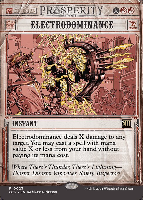 naokuroshop MTG [OTP][0023][赤][R][EN][雷電支配/Electrodominance]（foil） NM