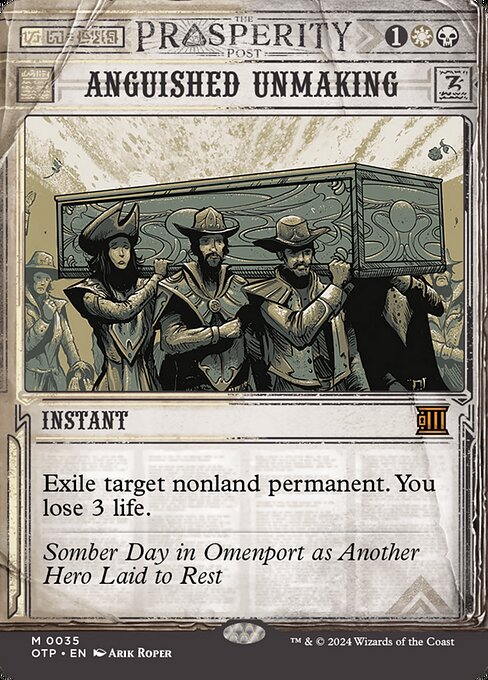 naokuroshop MTG [OTP][0035][多][M][EN][苦渋の破棄/Anguished Unmaking]（foil） NM