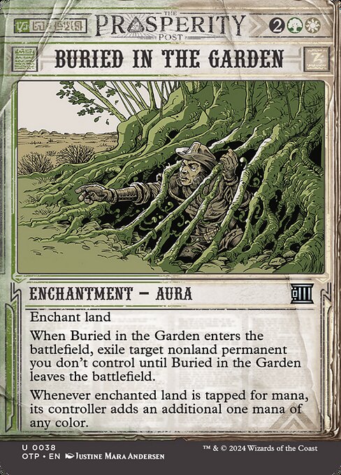 naokuroshop MTG [OTP][0038][多][U][EN][庭園への埋設/Buried in the Garden]（foil） NM