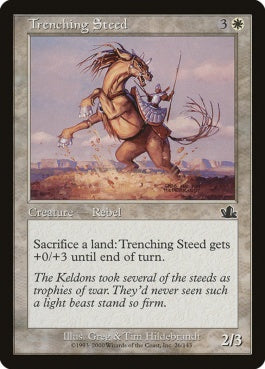 naokuroshop MTG [PCY][026][白][C][JP][塹壕馬/Trenching Steed] NM