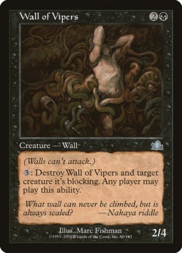 naokuroshop MTG [PCY][080][黒][U][EN][バイパーの壁/Wall of Vipers] NM