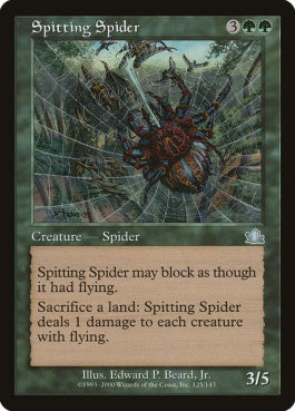 naokuroshop MTG [PCY][125][緑][U][EN][毒吐き蜘蛛/Spitting Spider] NM