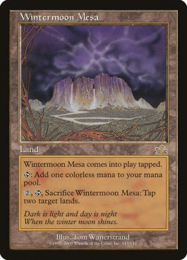 naokuroshop MTG [PCY][143][土地][R][EN][冬月台地/Wintermoon Mesa] NM