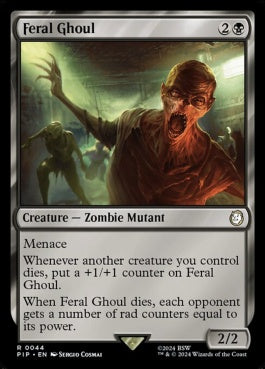 naokuroshop MTG [PIP][0044][黒][R][EN][フェラル・グール/Feral Ghoul]（foil） NM