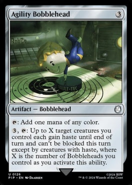 naokuroshop MTG [PIP][0126][茶][U][EN][アジリティのボブルヘッド/Agility Bobblehead]（foil） NM