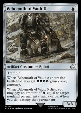 naokuroshop MTG [PIP][0127][茶][U][EN][Vault 0のベヒモス/Behemoth of Vault 0]（foil） NM