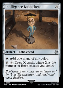 naokuroshop MTG [PIP][0134][茶][U][EN][インテリジェンスのボブルヘッド/Intelligence Bobblehead]（foil） NM