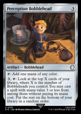 naokuroshop MTG [PIP][0139][茶][U][EN][パーセプションのボブルヘッド/Perception Bobblehead]（foil） NM