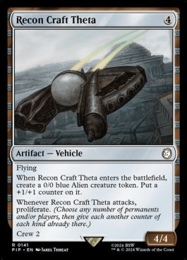 naokuroshop MTG [PIP][0141][茶][R][EN][シータ偵察機/Recon Craft Theta]（foil） NM