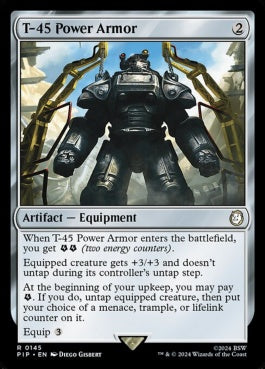 naokuroshop MTG [PIP][0145][茶][R][EN][T-45パワーアーマー/T-45 Power Armor]（foil） NM