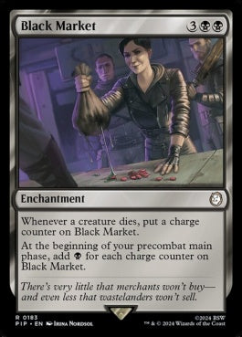 naokuroshop MTG [PIP][0183][黒][R][EN][闇市場/Black Market]（foil） NM