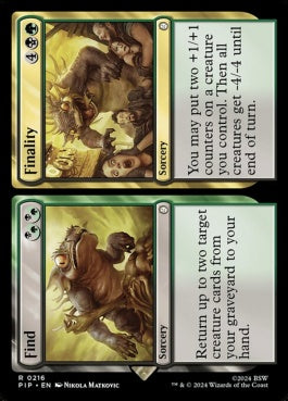 naokuroshop MTG [PIP][0216][多][R][EN][採取+最終/Find+Finality] NM