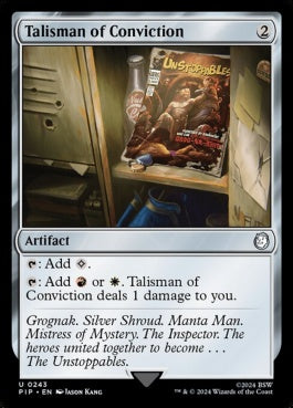 naokuroshop MTG [PIP][0243][茶][U][EN][確信のタリスマン/Talisman of Conviction]（foil） NM