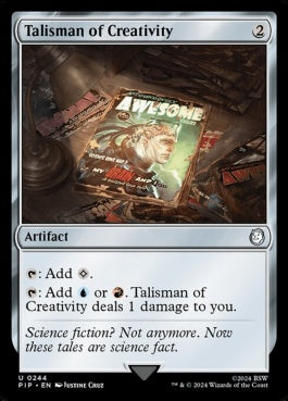 naokuroshop MTG [PIP][0244][茶][U][EN][独創のタリスマン/Talisman of Creativity]（foil） NM