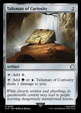 naokuroshop MTG [PIP][0245][茶][U][EN][好奇のタリスマン/Talisman of Curiosity]（foil） NM