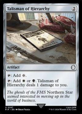 naokuroshop MTG [PIP][0247][茶][U][EN][聖列のタリスマン/Talisman of Hierarchy]（foil） NM